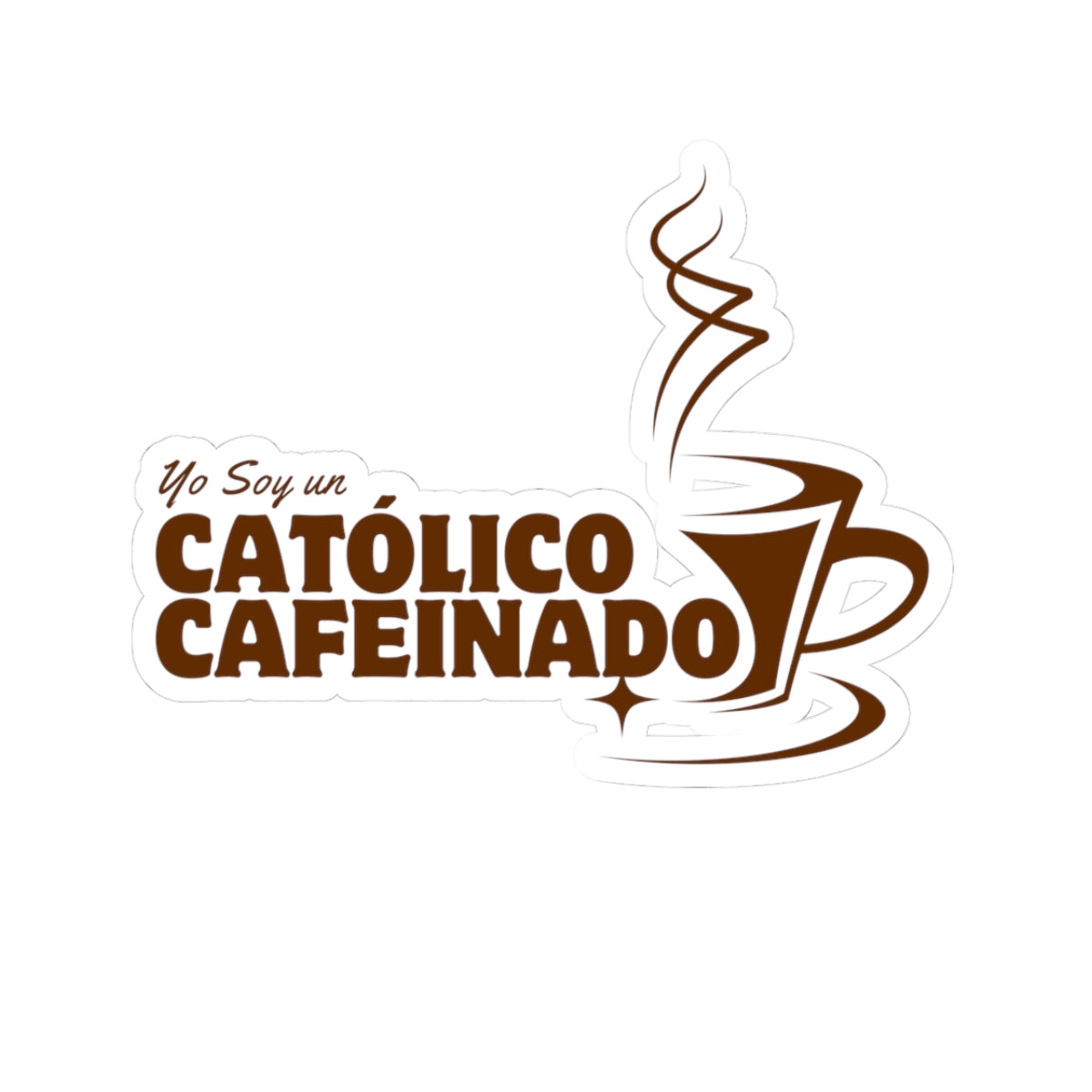 Sticker "Católico Cafeinado"